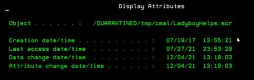 ransomware file access log