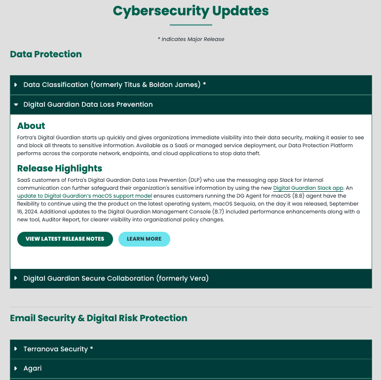 List Item - Accordion Display Example