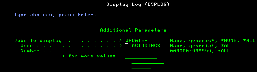 IBM i 7.4 Display Log IBM i 7.4 Display Log